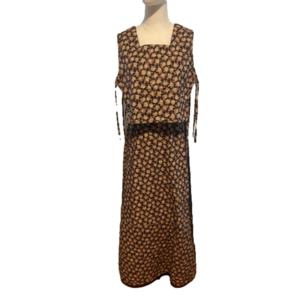 60s -70s MOUNTAIN ARTISANS COTTAGECORE PATCHWORK TOP & MAXI SKIRT MCM VTG EUC S - Picture 14 of 16
